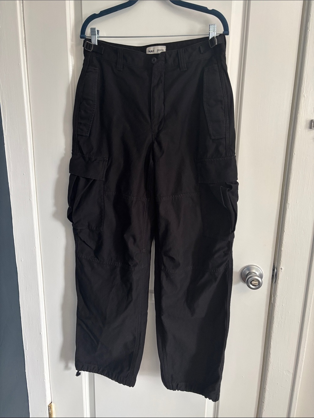 TNA Black Women's Cargo Pants with Utility Pockets